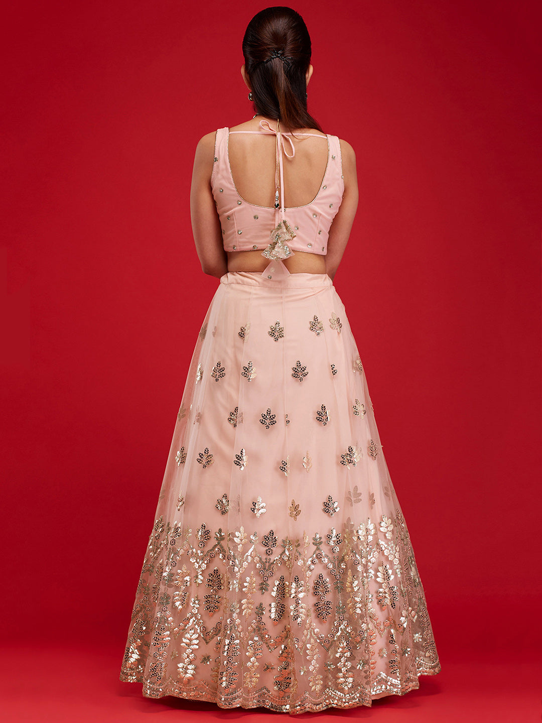 Blush Gardenia Lehenga
