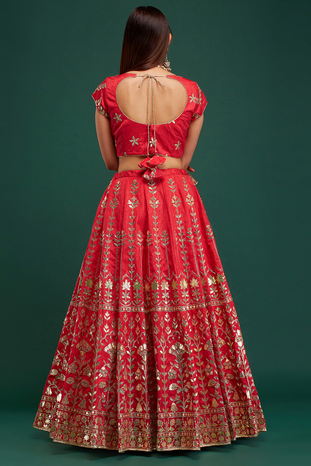 Berry Pink Gulmohar Lehenga