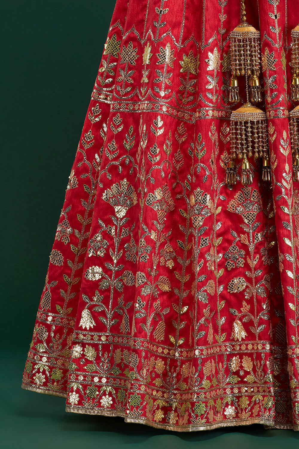 Berry Pink Gulmohar Lehenga