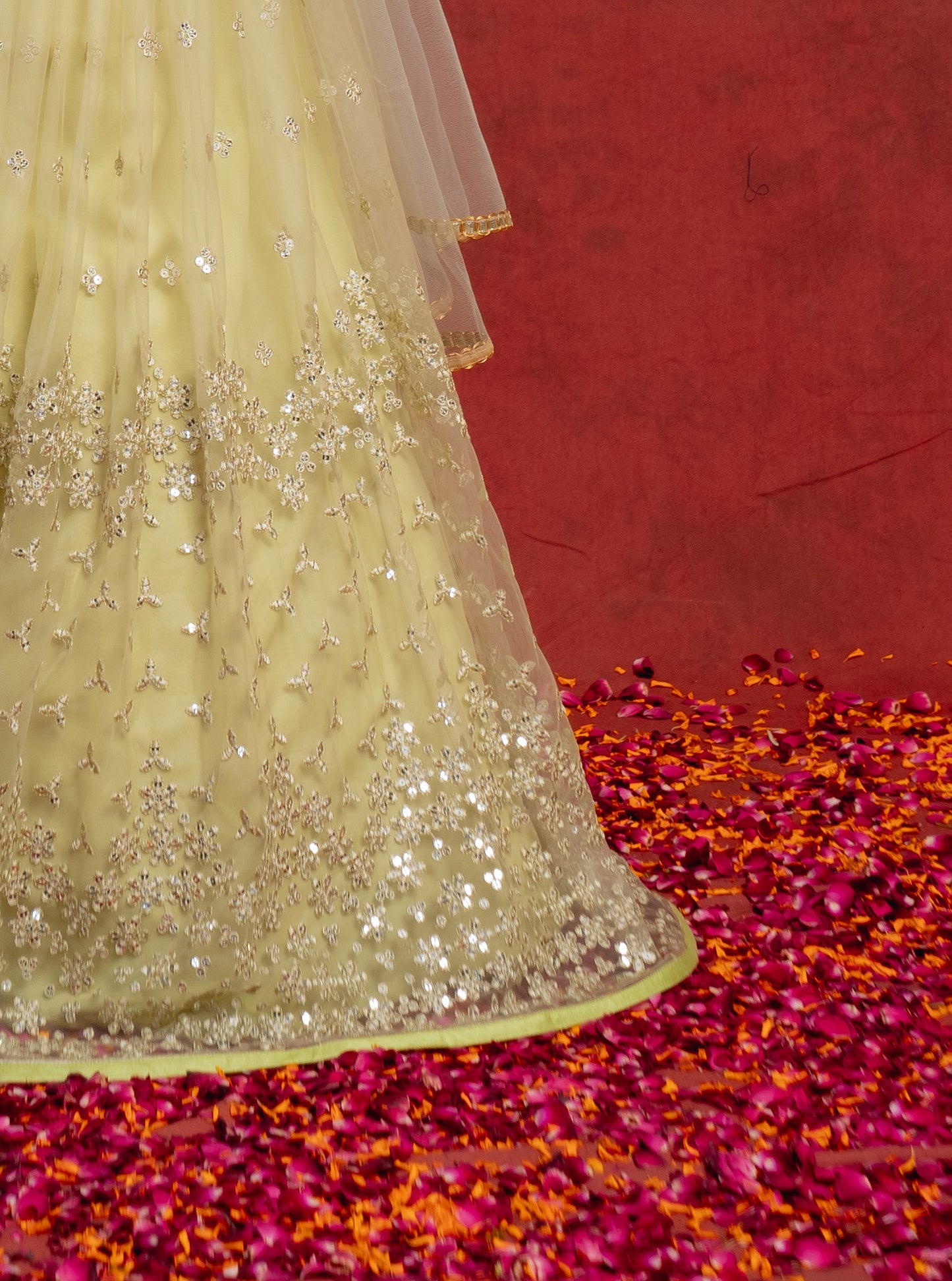 Jade Sequin Shimmer Lehenga