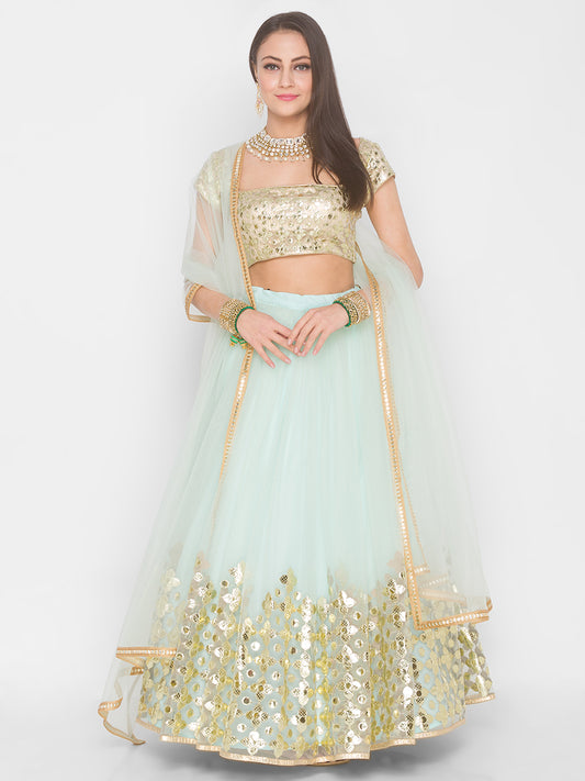 Light Sky Bagh Lehenga